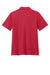 Port Authority Y110 Youth Dry Zone Moisture Wicking Short Sleeve Polo Shirt Rich Red Flat Back