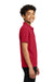 Port Authority Y110 Youth Dry Zone Moisture Wicking Short Sleeve Polo Shirt Rich Red Side