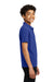 Port Authority Y110 Youth Dry Zone Moisture Wicking Short Sleeve Polo Shirt True Royal Blue Side