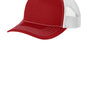 Port Authority Youth Snapback Trucker Hat - Flame Red/White