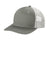 Port Authority YC112 Snapback Trucker Hat Heather Grey/White Front