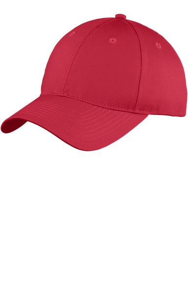 Port & Company YC914 Unstructured Twill Hat Red Front