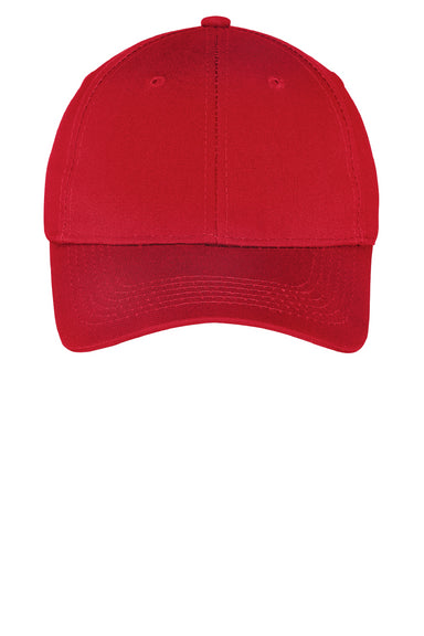Port & Company Youth Twill Adjustable Hat True Red Front