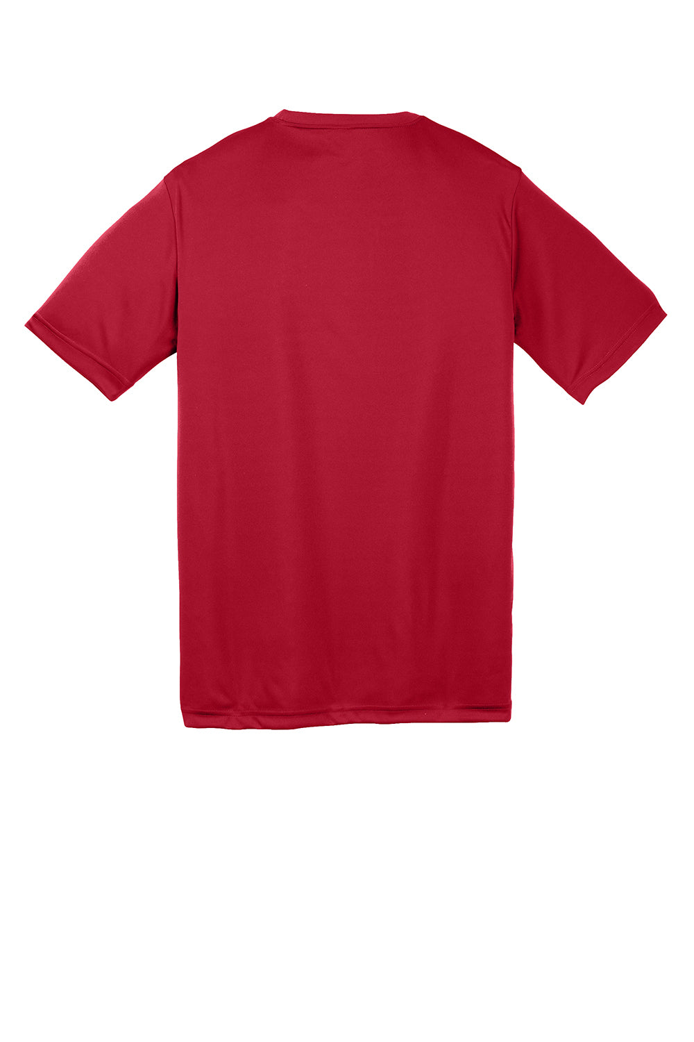 Sport-Tek YST350 Youth Competitor Moisture Wicking Short Sleeve Crewneck T-Shirt Deep Red Flat Back
