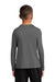 Sport-Tek Youth Long Sleeve Crewneck T-Shirt Dark Smoke Grey Side