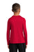 Sport-Tek Youth Long Sleeve Crewneck T-Shirt True Red Side