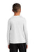 Sport-Tek Youth Long Sleeve Crewneck T-Shirt White Side