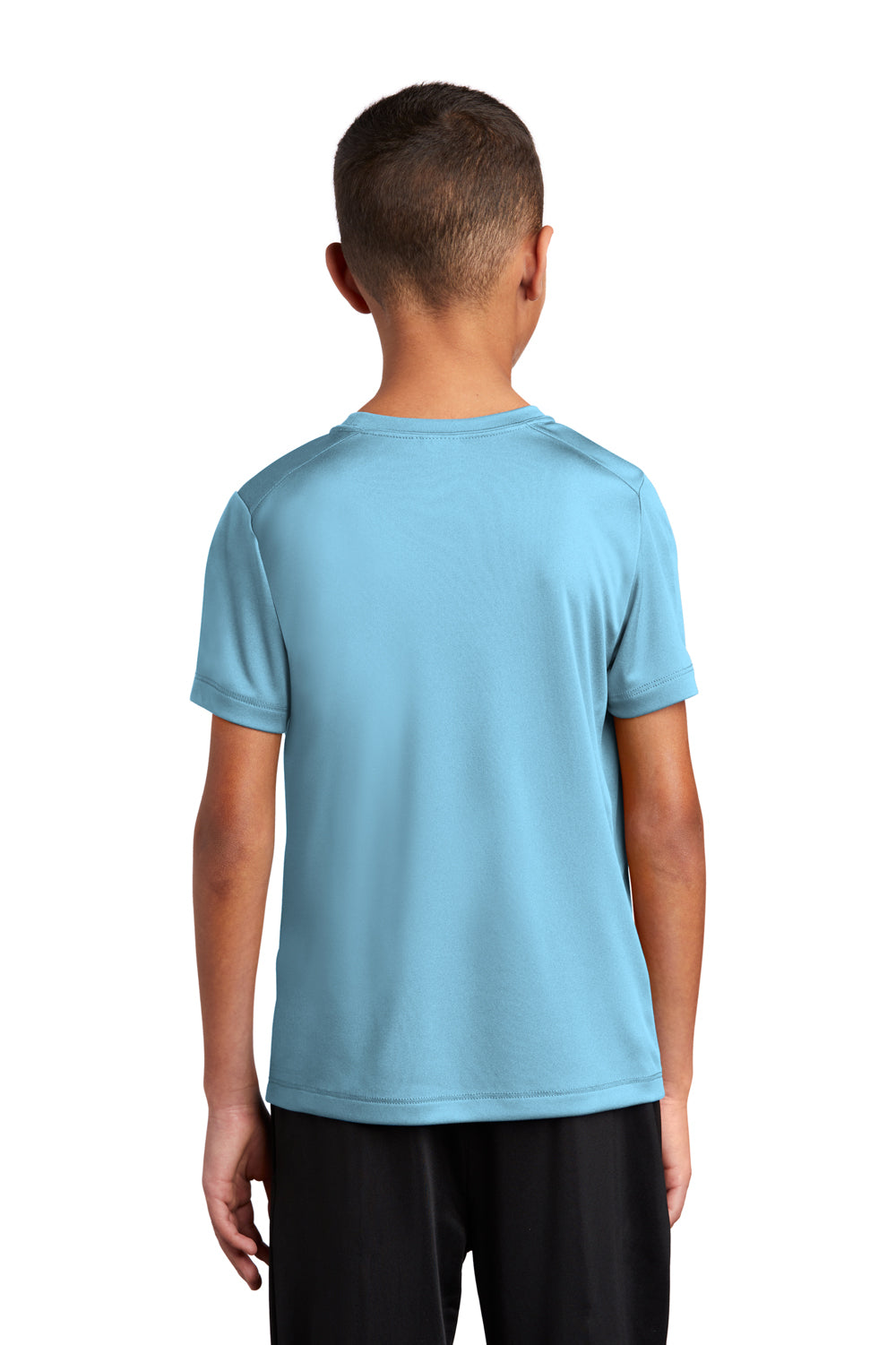 Sport-Tek Youth Short Sleeve Crewneck T-Shirt Light Blue Side