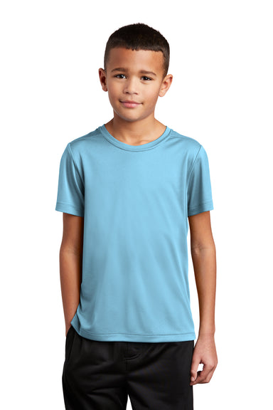 Sport-Tek Youth Short Sleeve Crewneck T-Shirt Light Blue Front