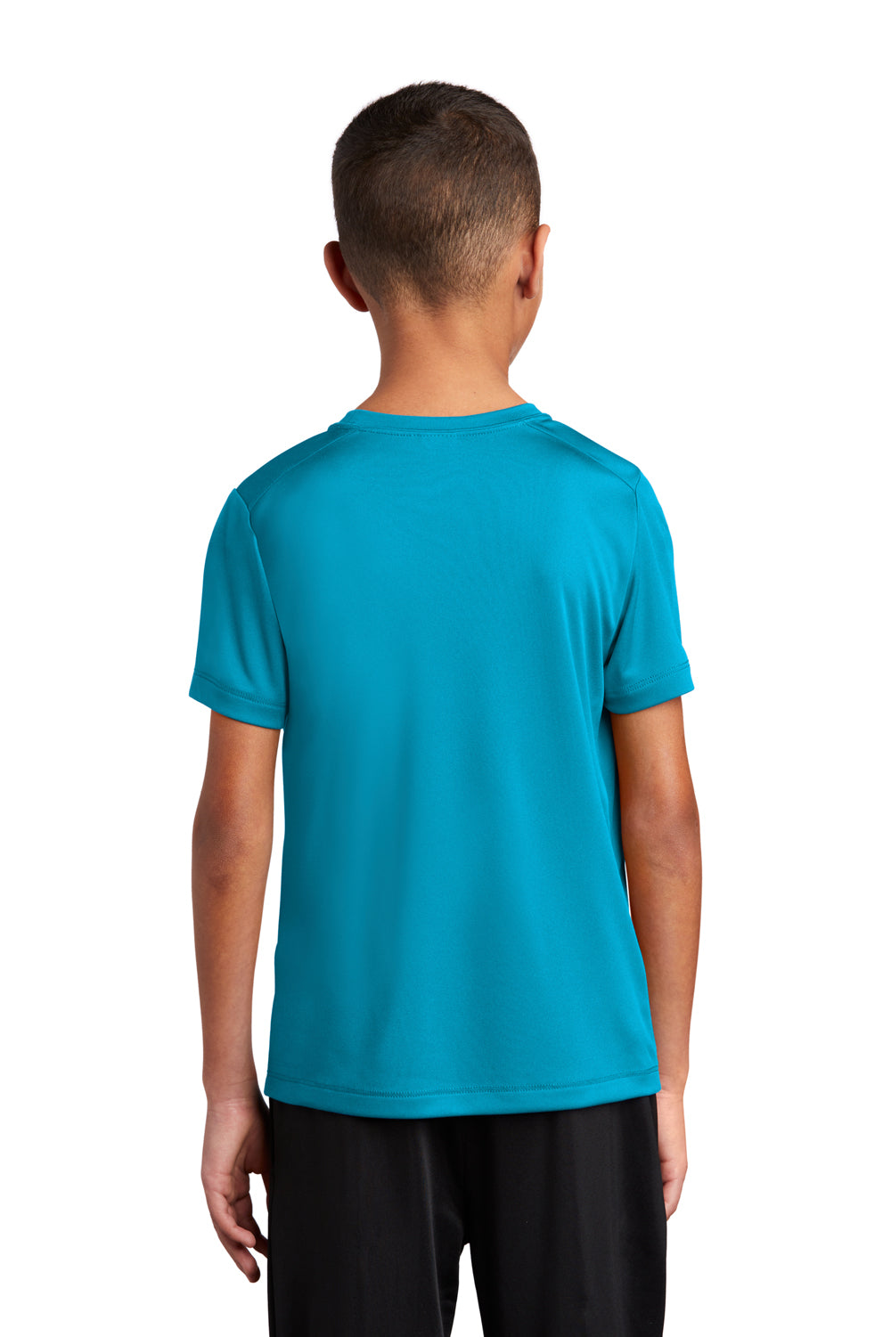 Sport-Tek Youth Short Sleeve Crewneck T-Shirt Sapphire Blue Side