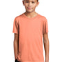 Sport-Tek Youth Moisture Wicking Short Sleeve Crewneck T-Shirt - Soft Coral Orange