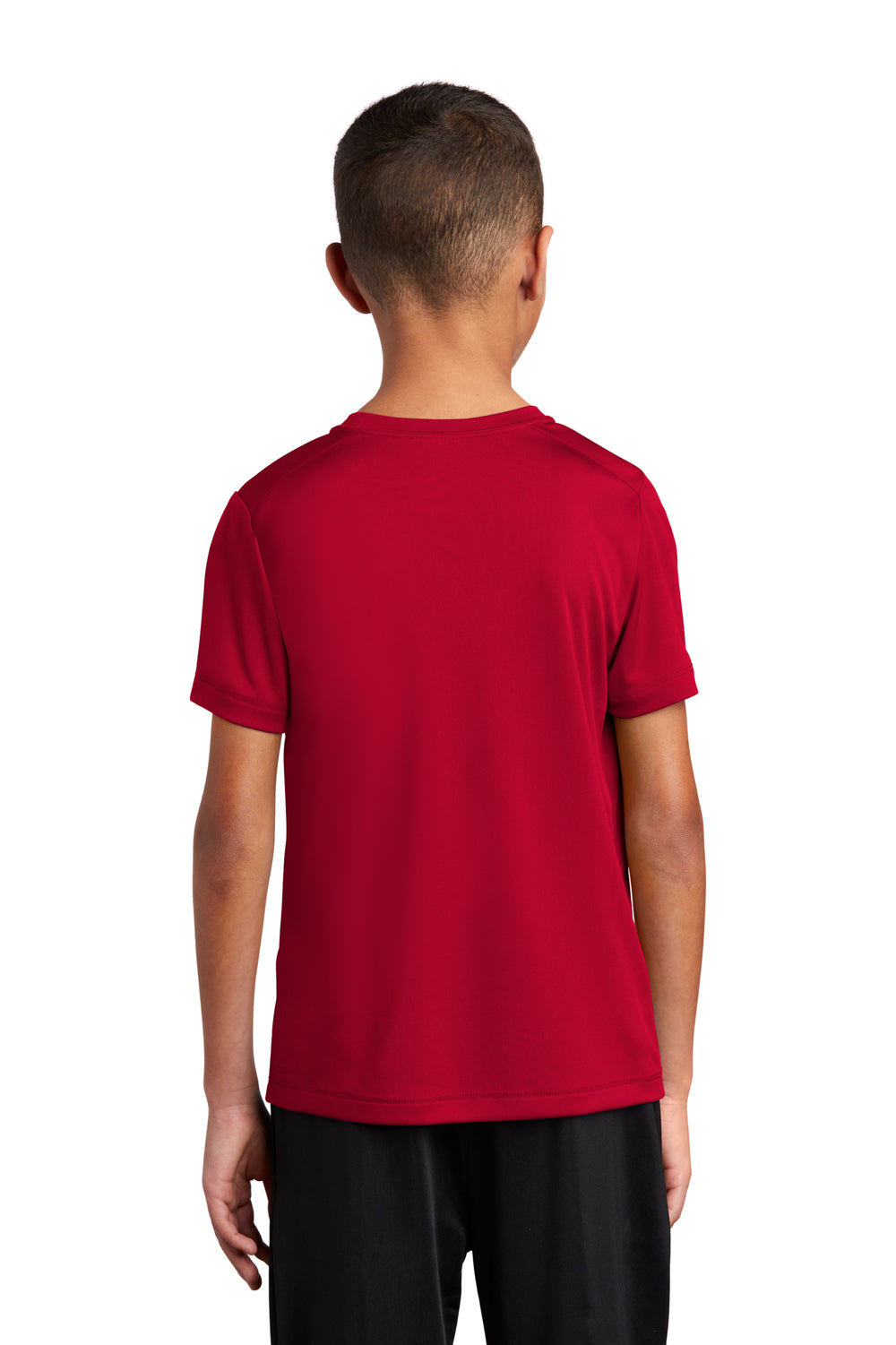 Sport-Tek Youth Short Sleeve Crewneck T-Shirt True Red Side