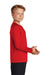 Sport-Tek Youth Rashguard Long Sleeve Crewneck T-Shirt True Red Side