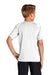 Sport-Tek Youth Rashguard Short Sleeve Crewneck T-Shirt White Side