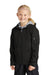 Sport-Tek YST56 Waterproof Insulated Full Zip Hooded Jacket Black 3Q