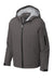 Sport-Tek YST56 Waterproof Insulated Full Zip Hooded Jacket Graphite Grey Flat Front
