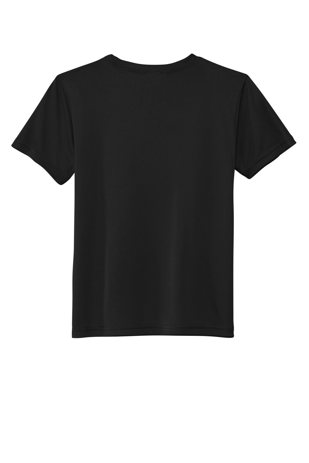 Sport-Tek YST720 Re-Compete PosiCharge Short Sleeve Crewneck T-Shirt Black Flat Back