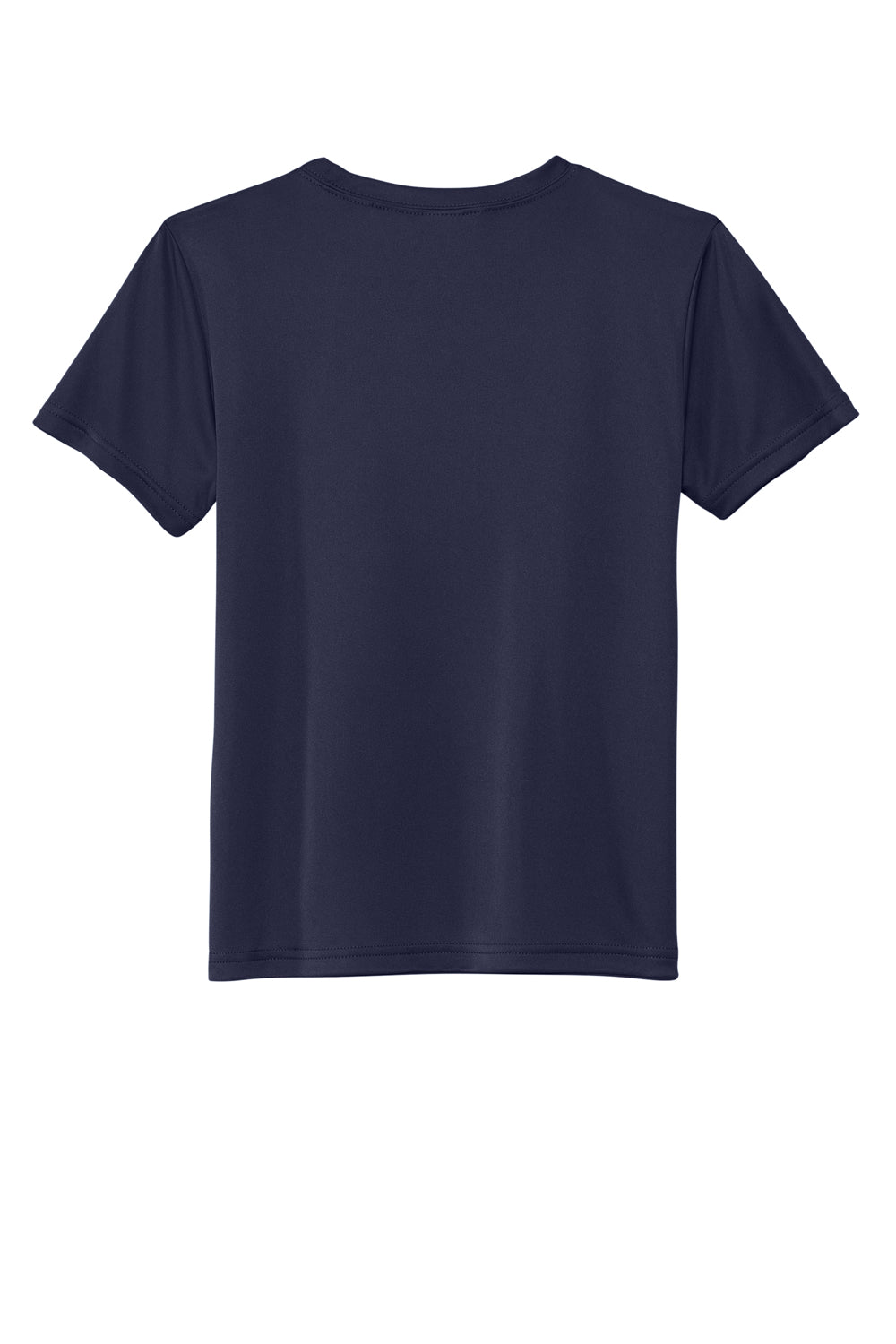 Sport-Tek YST720 Re-Compete PosiCharge Short Sleeve Crewneck T-Shirt True Navy Blue Flat Back