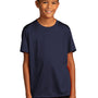 Sport-Tek Youth Re-Compete Moisture Wicking Short Sleeve Crewneck T-Shirt - True Navy Blue