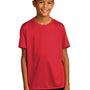 Sport-Tek Youth Re-Compete Moisture Wicking Short Sleeve Crewneck T-Shirt - True Red