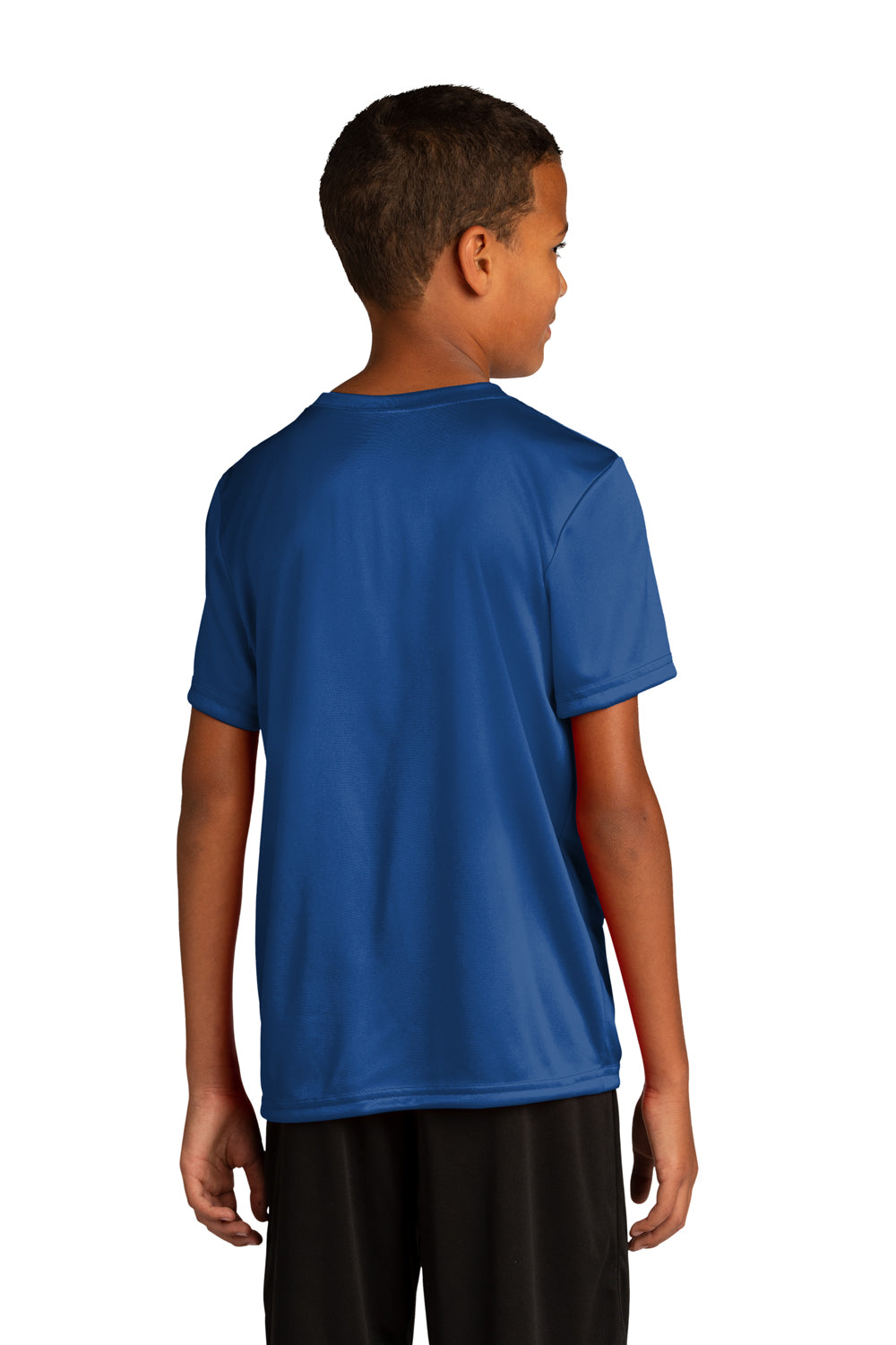 Sport-Tek YST720 Re-Compete PosiCharge Short Sleeve Crewneck T-Shirt True Royal Blue Back