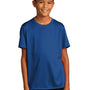 Sport-Tek Youth Re-Compete Moisture Wicking Short Sleeve Crewneck T-Shirt - True Royal Blue