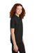 Sport-Tek YST740 Youth UV Micropique Short Sleeve Polo Shirt Black Side