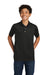 Sport-Tek YST740 Youth UV Micropique Short Sleeve Polo Shirt Black 3Q