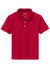 Sport-Tek YST740 Youth UV Micropique Short Sleeve Polo Shirt Deep Red Flat Front