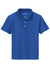 Sport-Tek YST740 Youth UV Micropique Short Sleeve Polo Shirt True Royal Blue Flat Front