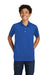 Sport-Tek YST740 Youth UV Micropique Short Sleeve Polo Shirt True Royal Blue 3Q