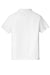 Sport-Tek YST740 Youth UV Micropique Short Sleeve Polo Shirt White Flat Back