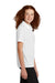 Sport-Tek YST740 Youth UV Micropique Short Sleeve Polo Shirt White Side