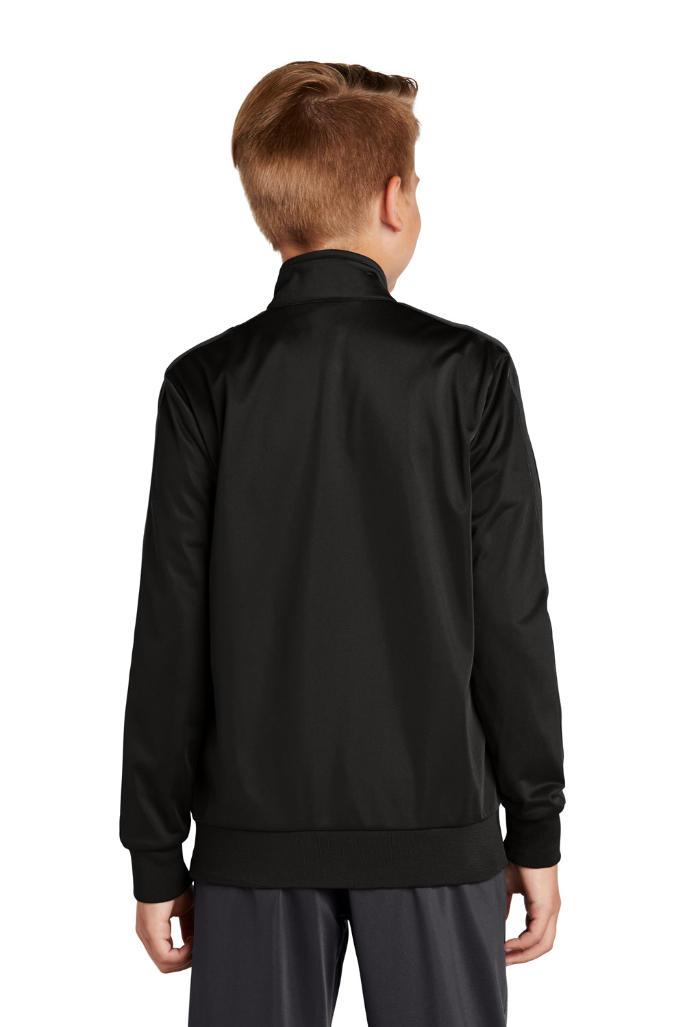 Sport-Tek Youth Full Zip Track Jacket Black Side