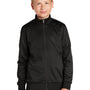 Sport-Tek Youth Full Zip Track Jacket - Black