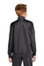 Sport-Tek Youth Full Zip Track Jacket Graphite Grey/Black Side