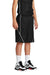 Sport-Tek YT565 PosiCharge Mesh Reversible Spliced Shorts Black 3Q