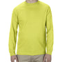 Alstyle Mens Long Sleeve Crewneck T-Shirt - Safety Green - Closeout