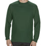 Alstyle Mens Long Sleeve Crewneck T-Shirt - Forest Green - Closeout