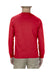 Alstyle AL1304 Mens Long Sleeve Crewneck T-Shirt Red Back