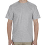 Alstyle Mens Soft Spun Short Sleeve Crewneck T-Shirt - Heather Grey - Closeout