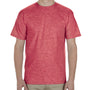 Alstyle Mens Soft Spun Short Sleeve Crewneck T-Shirt - Heather Red - Closeout