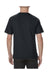 Alstyle AL1701 Mens Soft Spun Short Sleeve Crewneck T-Shirt Black Back
