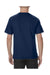 Alstyle AL1701 Mens Soft Spun Short Sleeve Crewneck T-Shirt Navy Blue Back