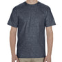 Alstyle Mens Soft Spun Short Sleeve Crewneck T-Shirt - Heather Navy Blue - Closeout