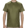 Alstyle Mens Short Sleeve Crewneck T-Shirt - Military Green - Closeout