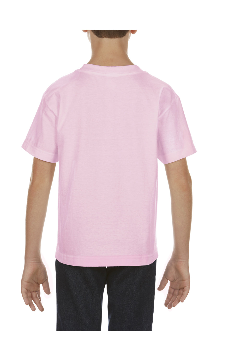 Alstyle AL3381 Youth Short Sleeve Crewneck T-Shirt Pink Back