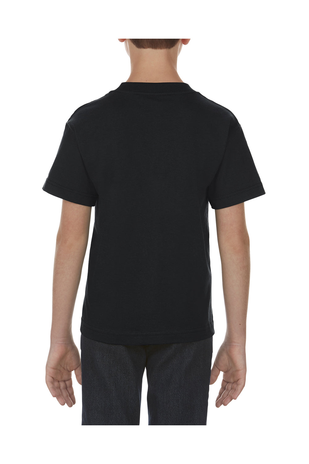 Alstyle AL3381 Youth Short Sleeve Crewneck T-Shirt Black Back