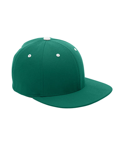 Team 365 ATB101 Mens Moisture Wicking Stretch Fit Hat Forest Green Front