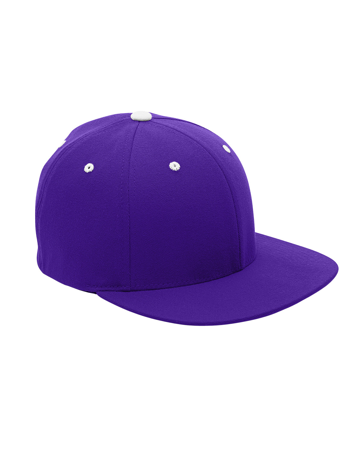 Team 365 ATB101 Mens Moisture Wicking Stretch Fit Hat Purple Front